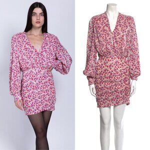Sabina Musayev Floral Print Mini Dress XS